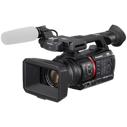 Panasonic AG-CX350 4K camcorder with microphone