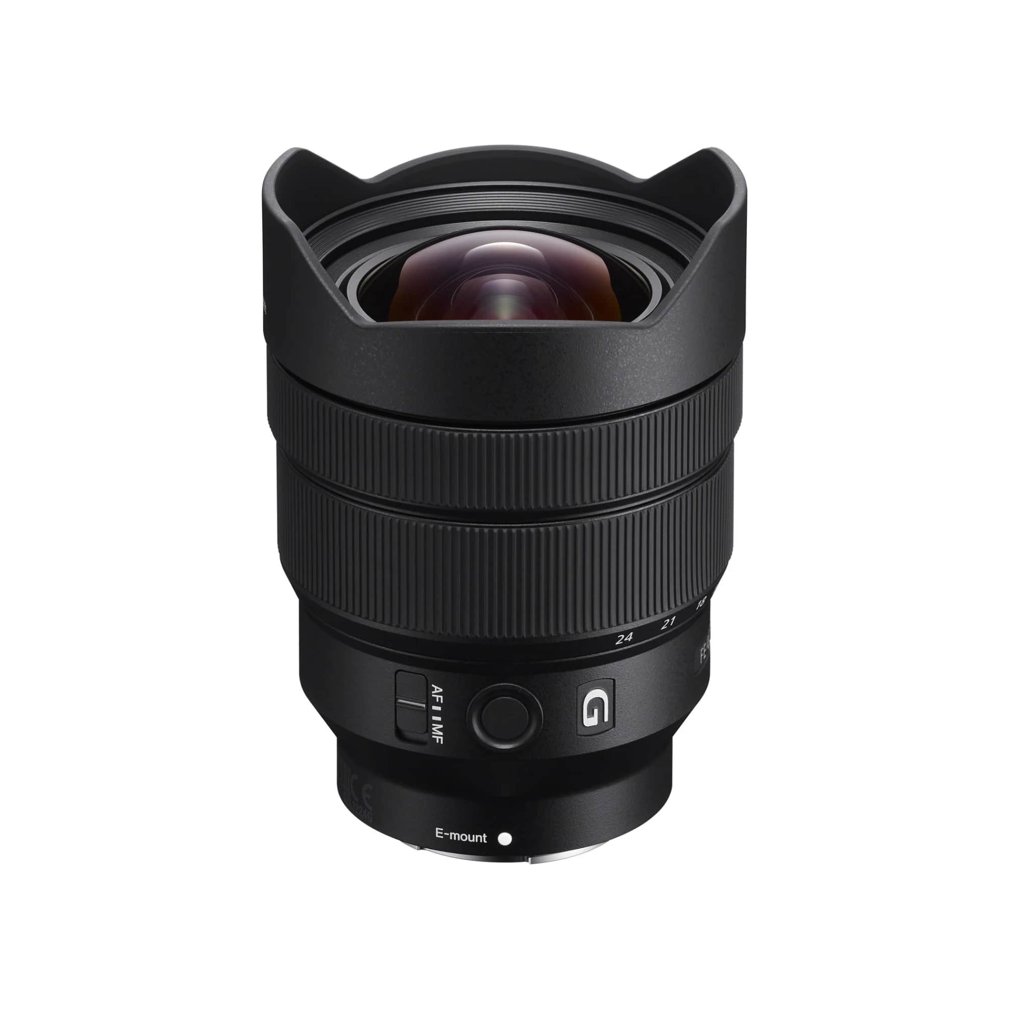 Sony FE 12-24mm f/4 G Lens with a sleek design