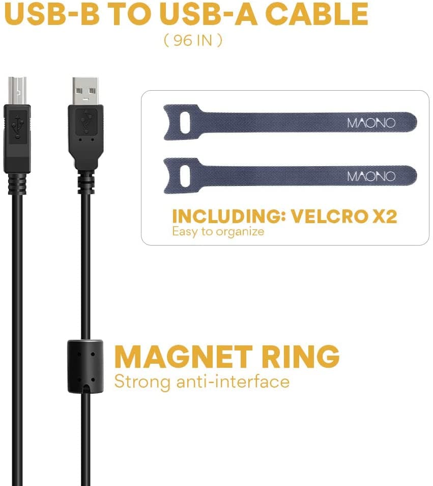 USB Microphone Zero Latency Monitoring MAONO AU-PM422 4