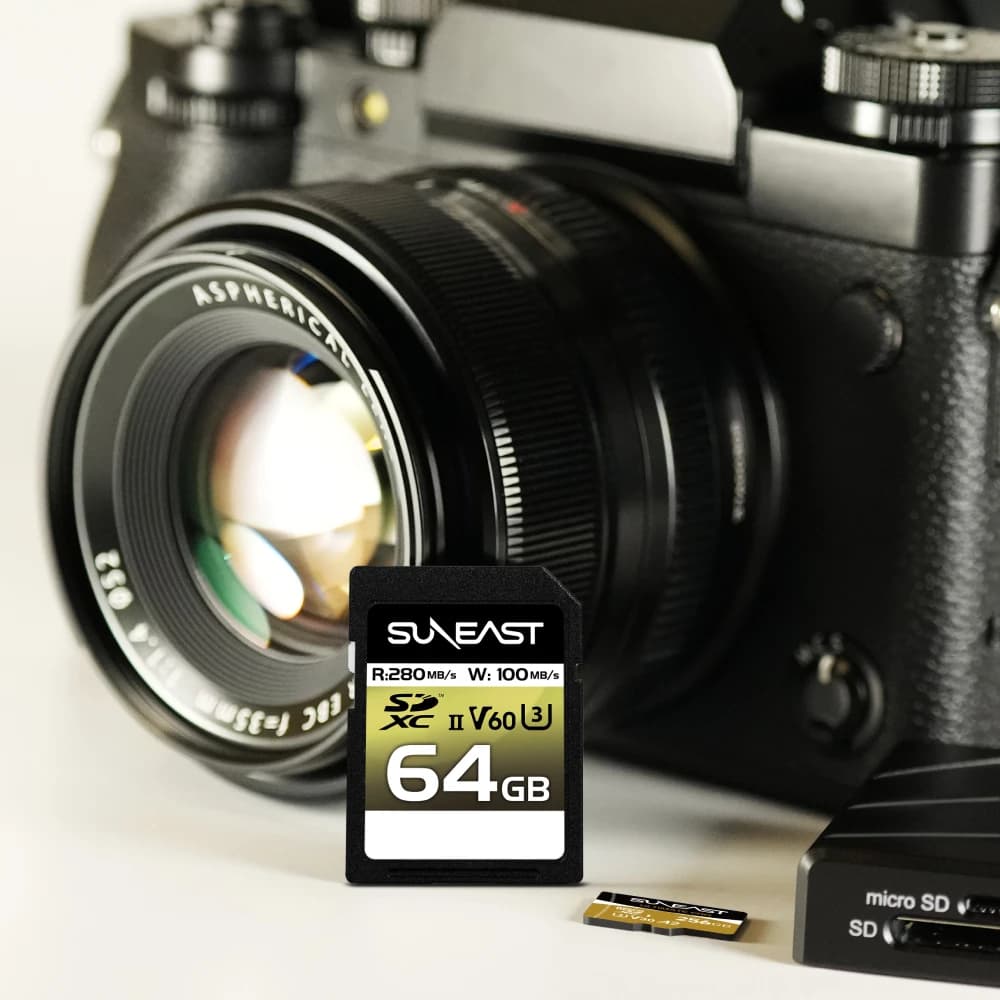 SUNEAST 64GB SDXC 280/100MB/s (V60 UHS II U3) Memory Card 2