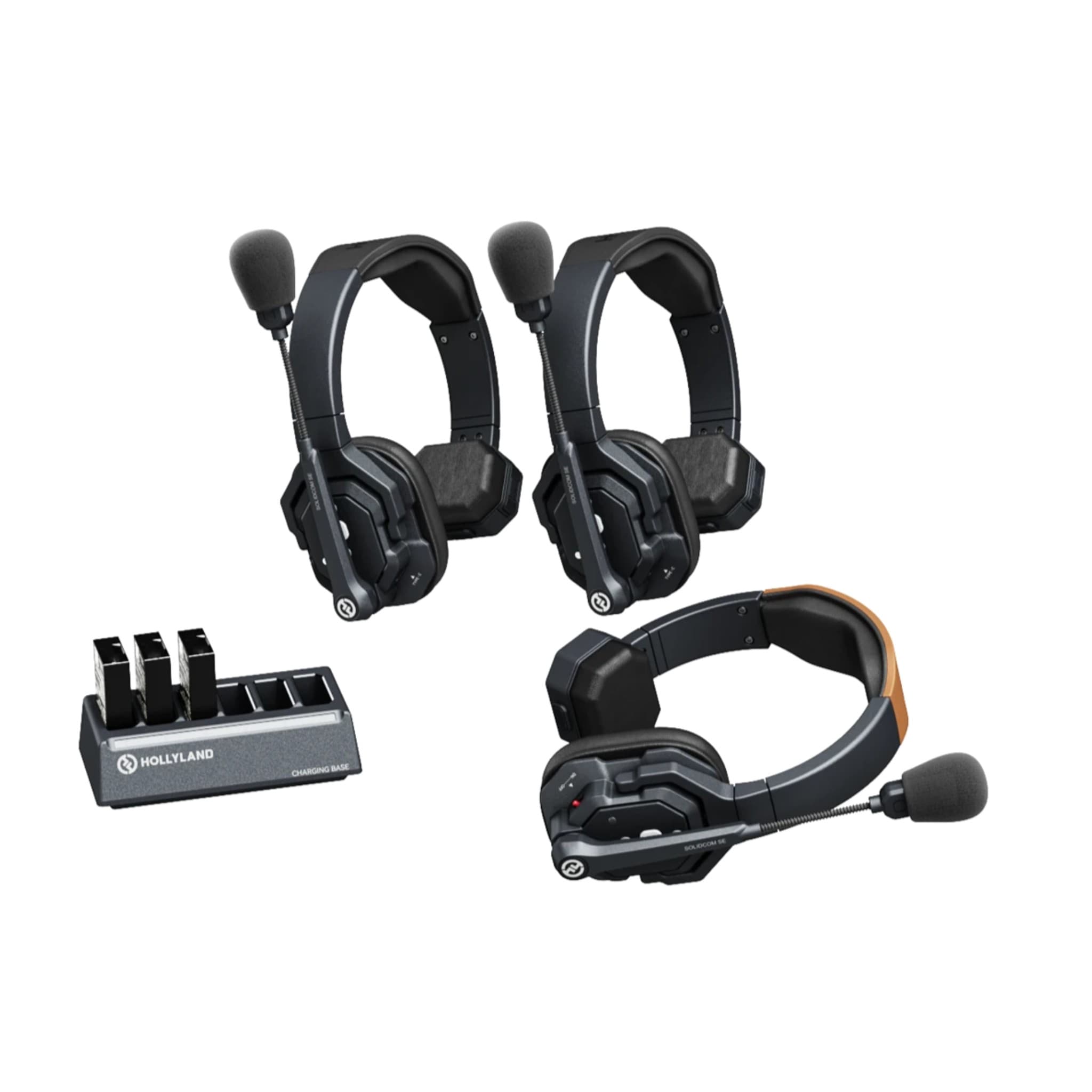 Hollyland Solidcom SE Global 4S 4-Person Full-Duplex Single-Ear Noise-Canceling Headset Intercom System (2.4 GHz) 11