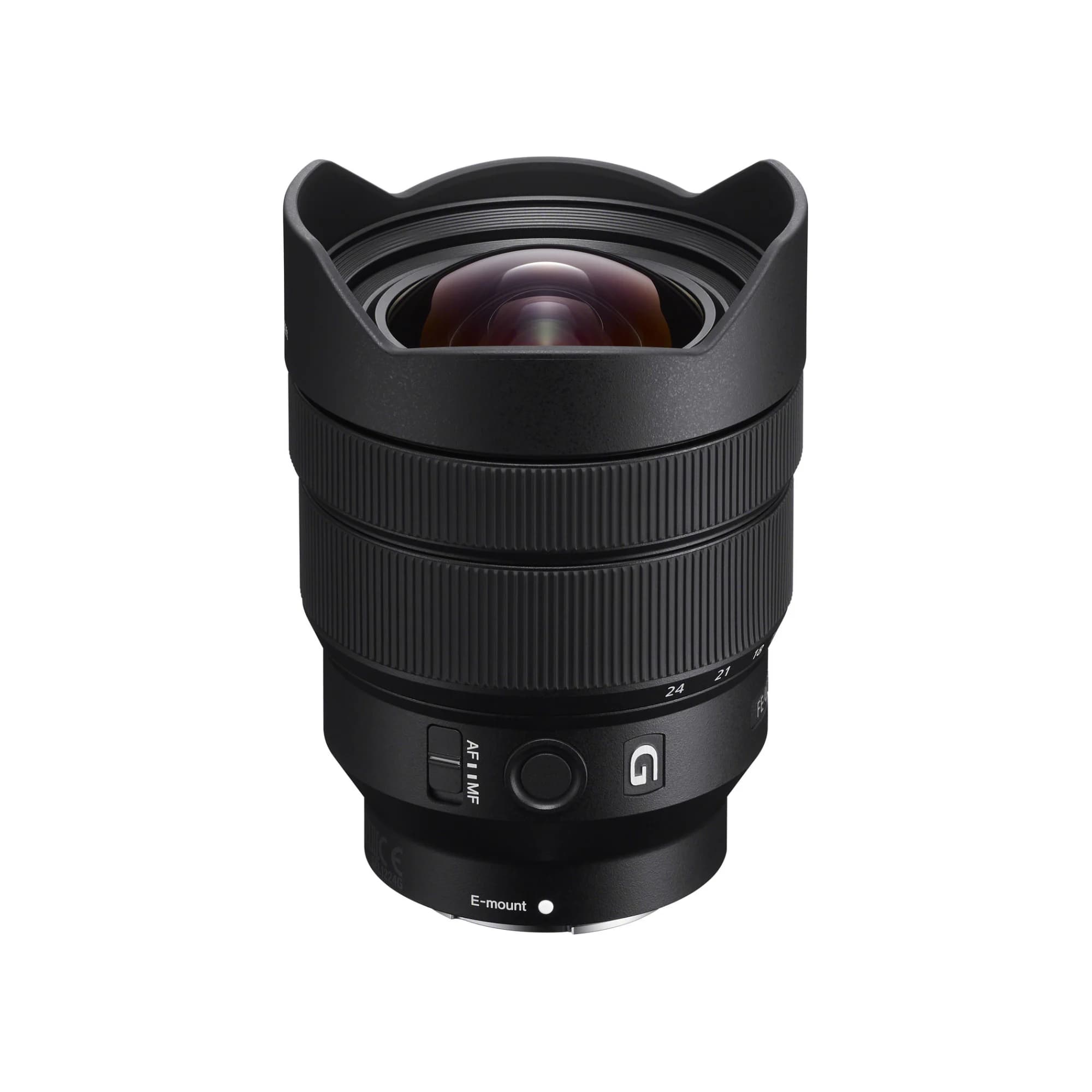 Sony FE 12-24mm f/4 G Lens with a sleek design