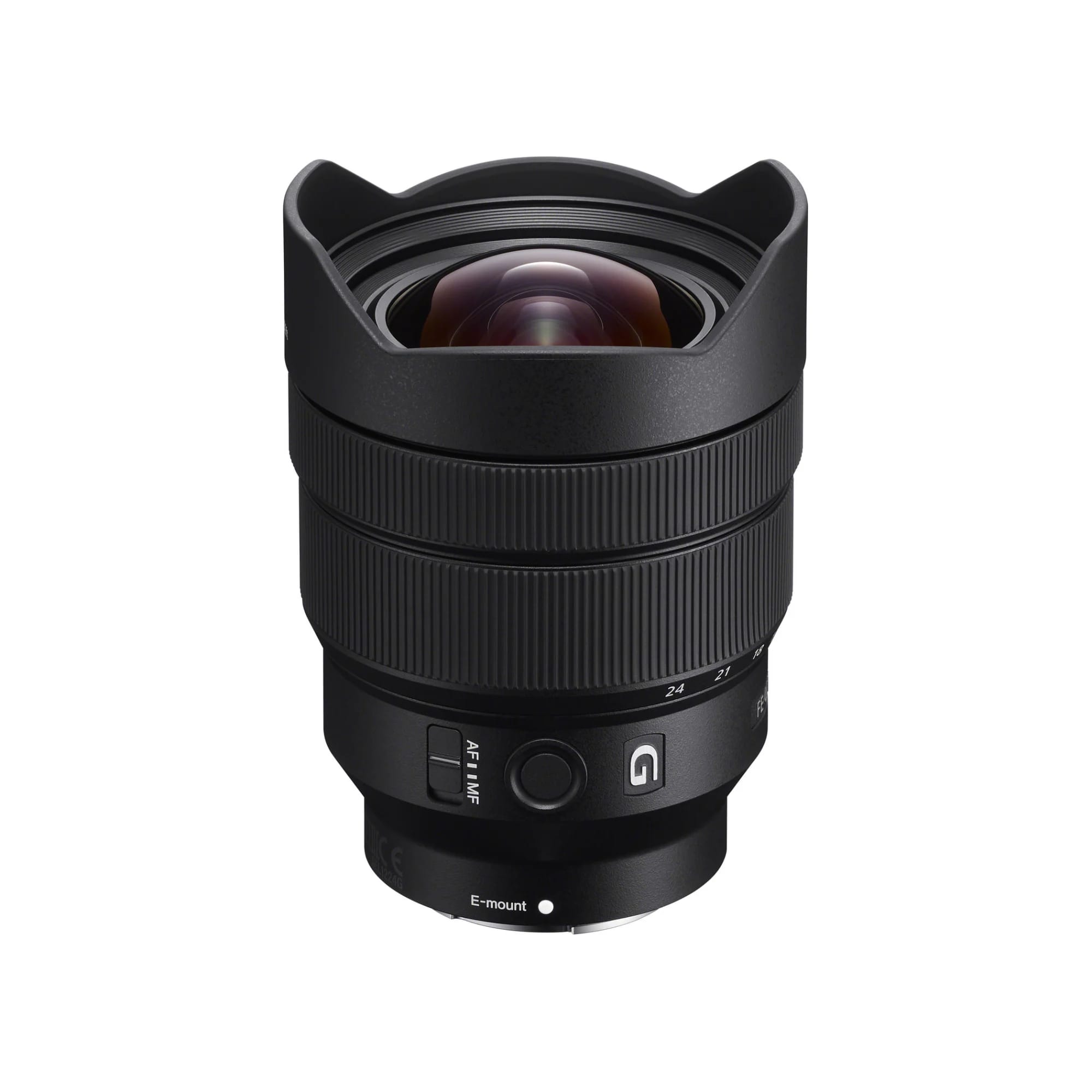 Sony FE 12-24mm f/4 G Lens with a sleek design