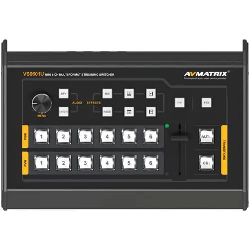 AVMATRIX VS0601U Mini 6-Channel AV Switcher with USB Streaming