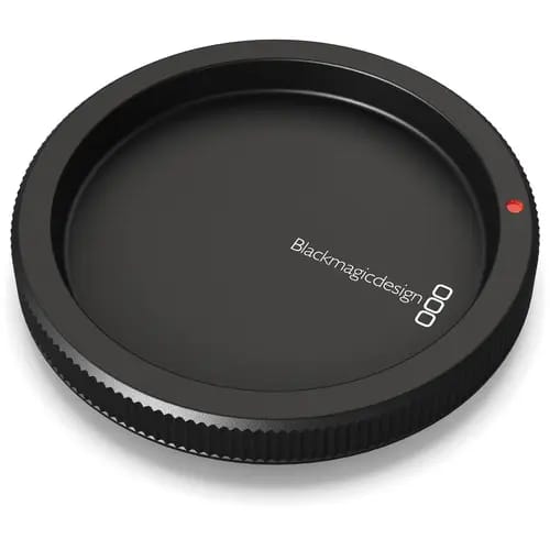 Blackmagic Design body cap for Canon EF camera lens