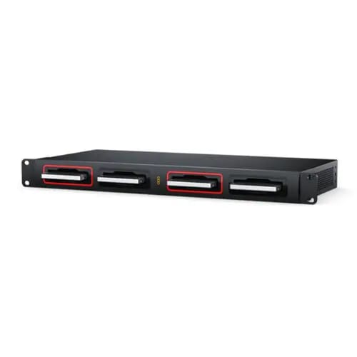 Blackmagic Design Cloud Dock 4 with multiple slots for storage drives
