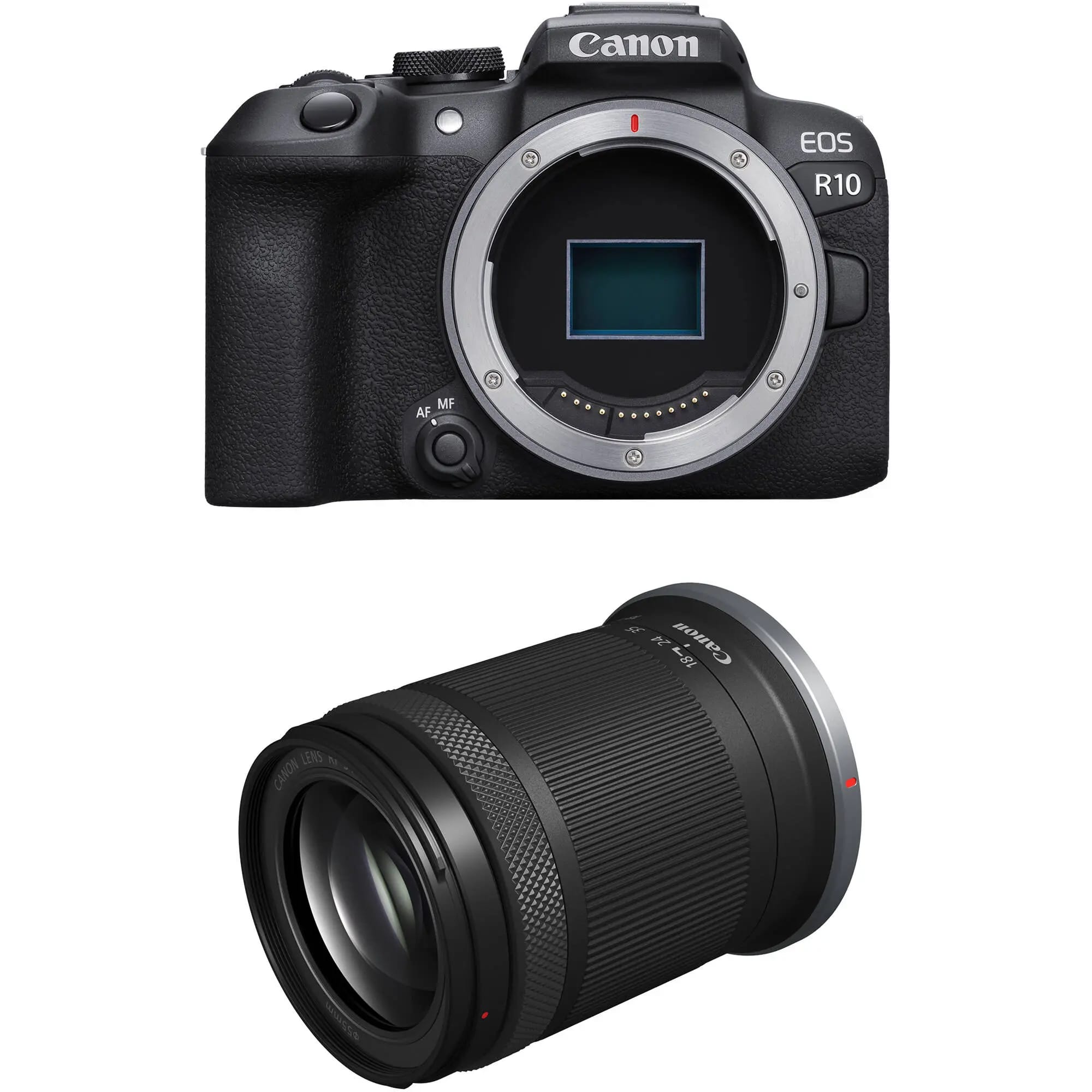 Canon EOS R10 mirrorless camera with 18-150mm lens