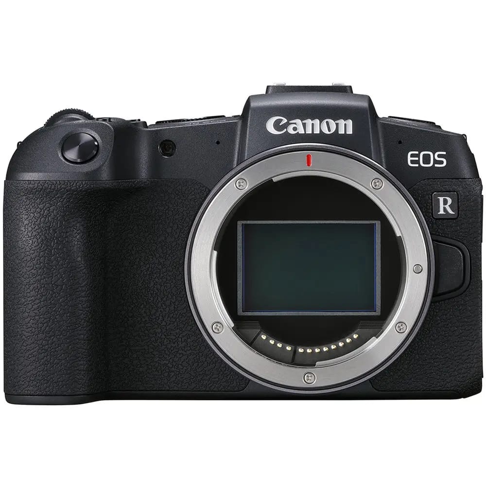 Front view of Canon EOS RP mirrorless camera