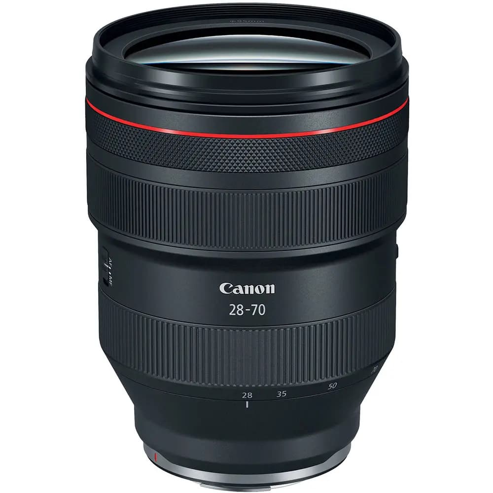Canon RF 28-70mm f/2 L USM Lens with a sleek design