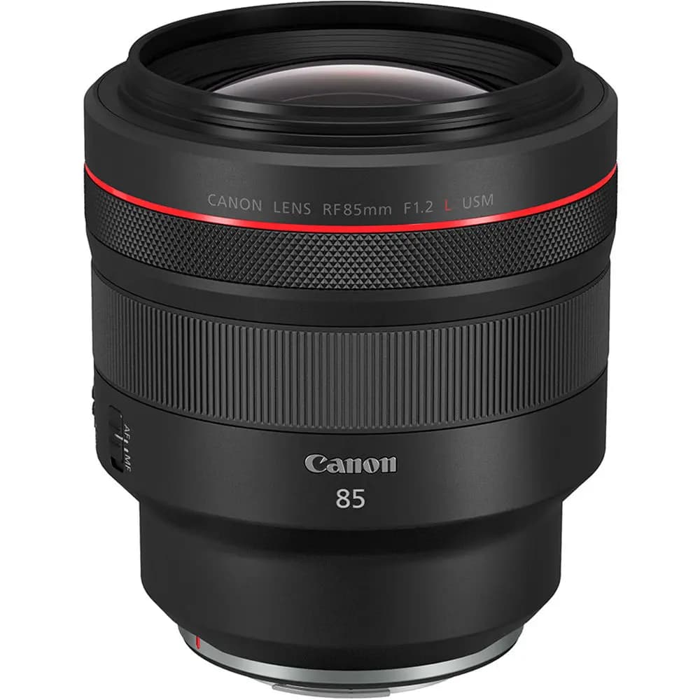Canon RF 85mm f/1.2 L USM Lens with a sleek design