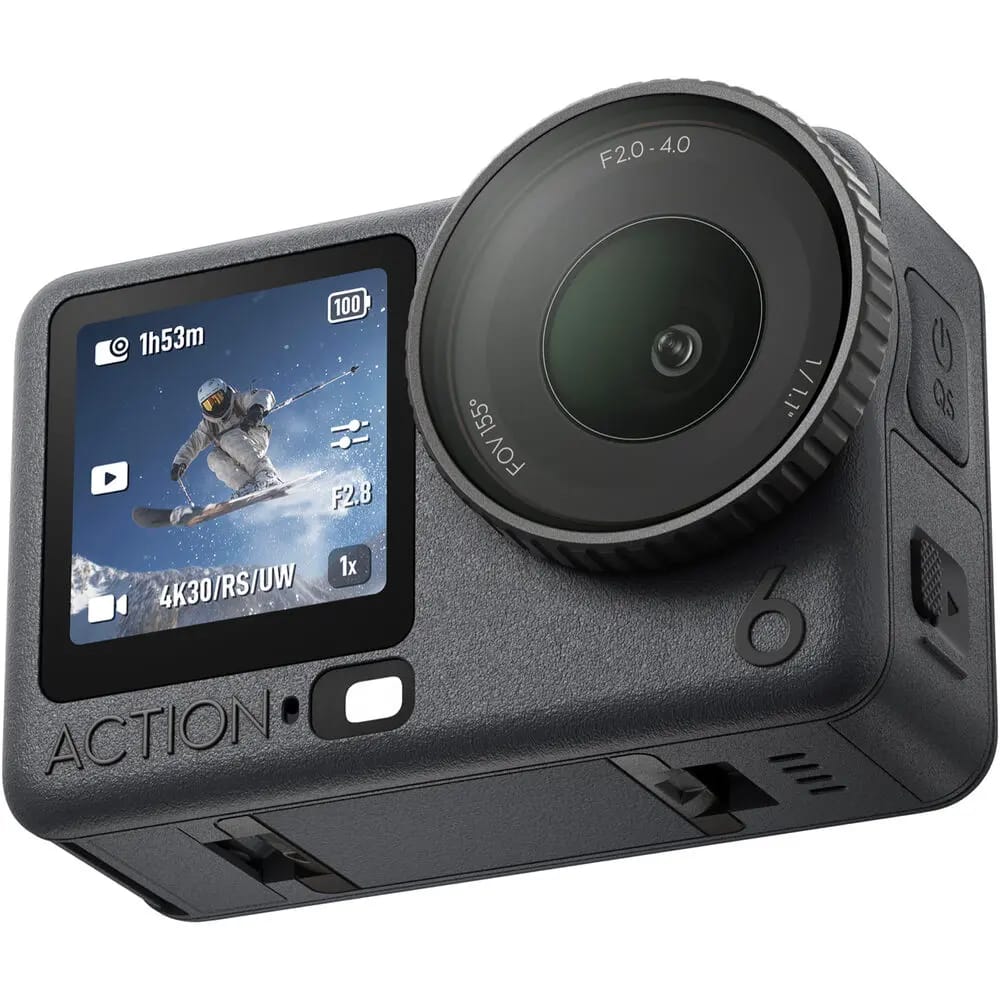 DJI Osmo Action 6 camera with display and lens