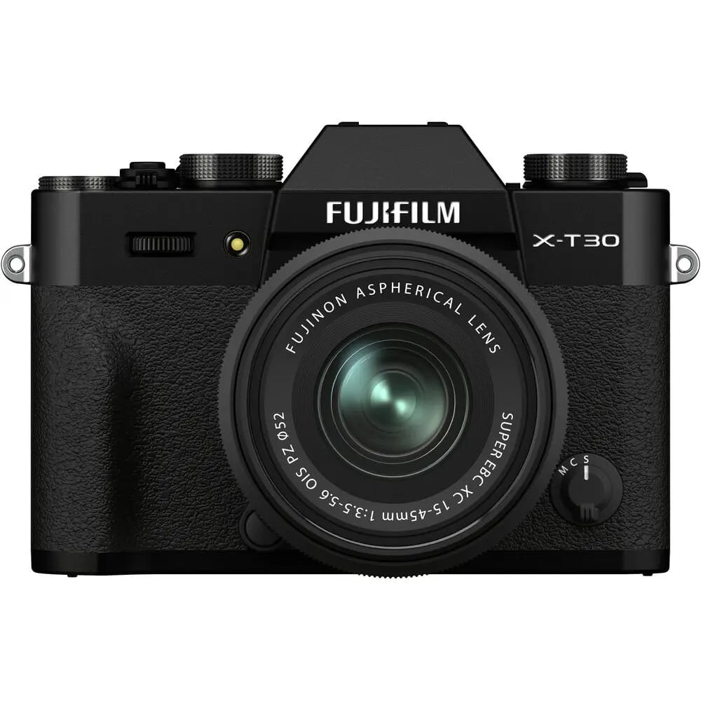 FUJIFILM X-T30 II Mirrorless Camera with 15-45mm Lens in Black