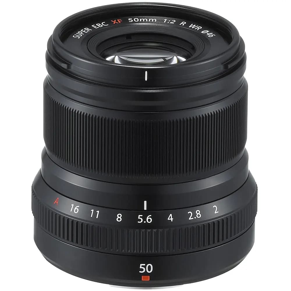 FUJIFILM XF 50mm f/2 R WR Lens in black