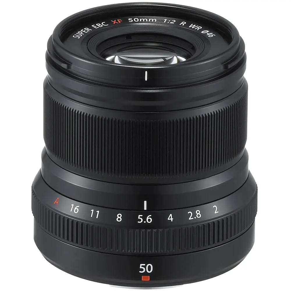 FUJIFILM XF 50mm f/2 R WR Lens in black
