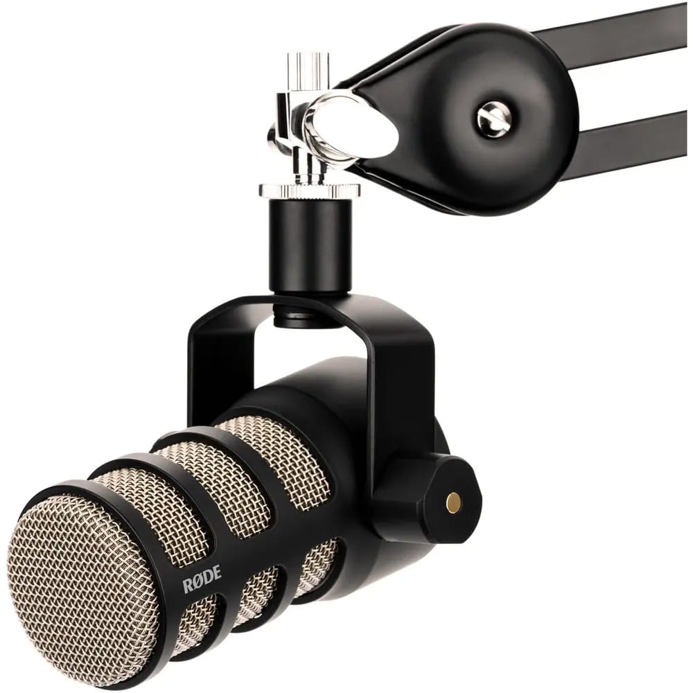 RODE PodMic dynamic podcasting microphone in black