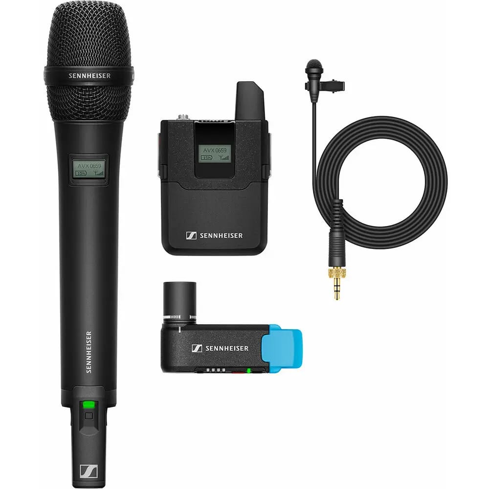 Sennheiser AVX-Combo SET Wireless Microphone System components