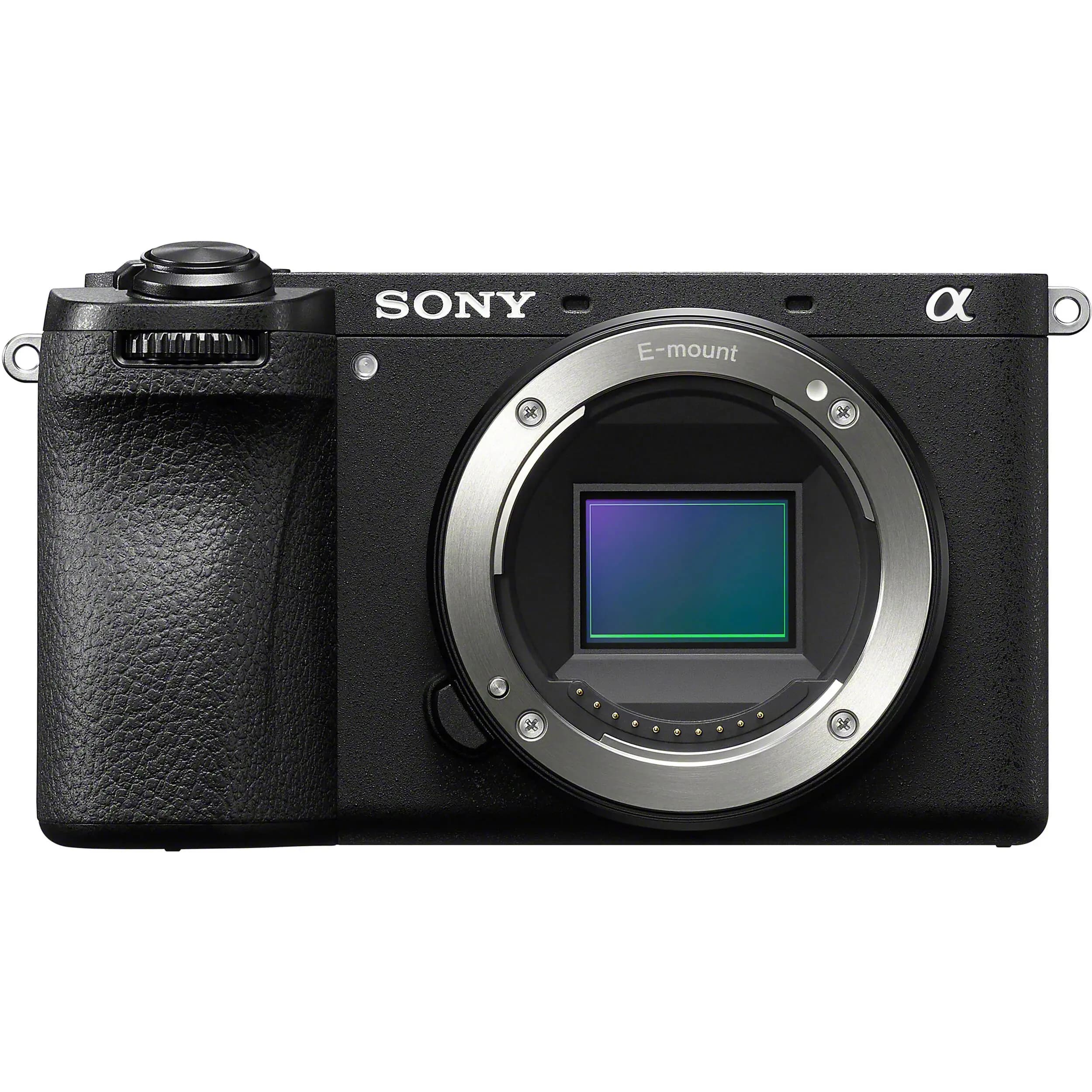 Front view of Sony a6700 mirrorless camera with E-mount