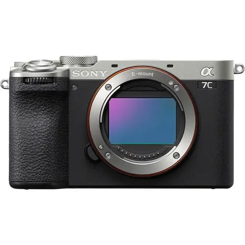 Sony a7C II Mirrorless Camera in silver color with E-mount